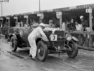 Motor Maintenance Gallery: Studebaker of A Hollidge and GAW Laird in the pits at the JCC Double Twelve Race, Brooklands, 1929