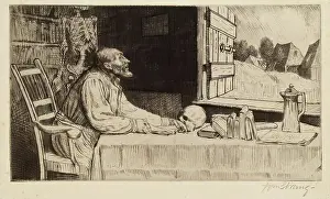 Student Prints: The Student, 1889. Creator: William Strang