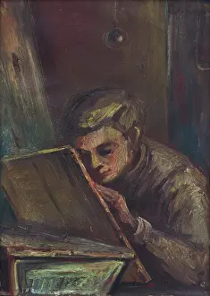 Ludovt Varga Prints: Student, around 1943. Creator: Ludovit Varga