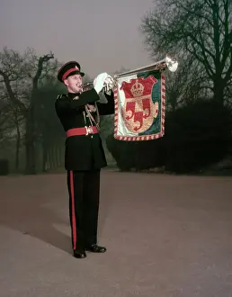 Gloves Prints: Student Band Master Parker of the Royal Military School of Music