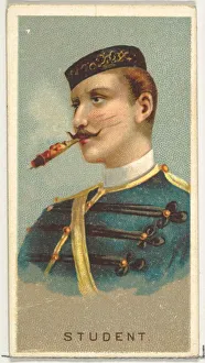 Joint Prints: Student, from Worlds Smokers series (N33) for Allen & Ginter Cigarettes, 1888