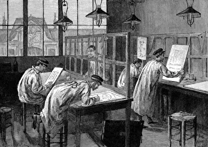 Students at l Ecole Centrale des Arts et Manufactures, Paris, 1887