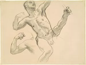 Images Dated 15th May 2021: Studies of Achilles for 'Chiron and Achilles', 1922-1925