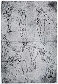 Studies for The Adoration of the Magi, 15th century, (1954). Artist: Leonardo da Vinci