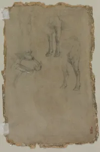Studies of a Bull, 1864. Creator: Johan Barthold Jongkind (Dutch, 1819-1891), possibly by