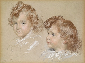 Studies of a Child's Head, date unknown. Creator: Unknown. Studies of a Child's Head, date unknown. Creator: Unknown