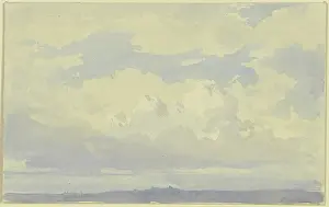 Studies of clouds, 19th century. Creator: Karl Peter Burnitz
