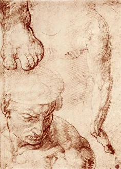 Vatican Prints: Studies for the figure of the cross-bearer in the Last Judgement