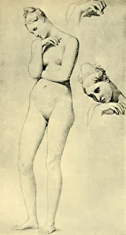 Degenhart Prints: Studies for the figure of Stratonice
