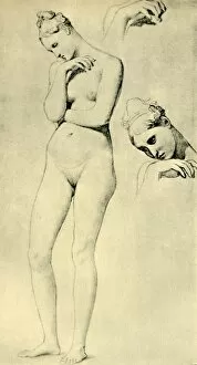 Bernhard Degenhart Gallery: Studies for the figure of Stratonice, c1834-1840, (1943). Creator: Jean-Auguste-Dominique Ingres