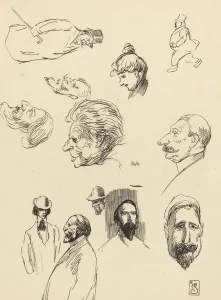 Studies of Figures and Heads, late 19th-early 20th century