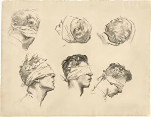 Charcoal Prints: Studies for Gassed, 1918-1919. Creator: John Singer Sargent