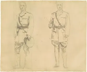 Butcher Haig Gallery: Studies of Generals Plumer and Haig for 'General Officers of World War I'