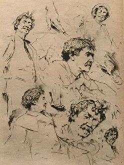 Studio Volume 29 Prints: Studies of James McNeill Whistler, c1886. (1903). Artist: Mortimer Luddington Menpes