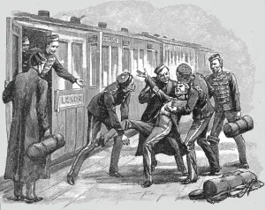 Kit Bags Prints: Studies of Life and Character at a Railway Station; Troopers on Furlough