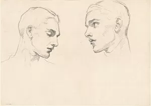Images Dated 15th May 2021: Studies of a Mans Head, c. 1875. Creator: John Singer Sargent