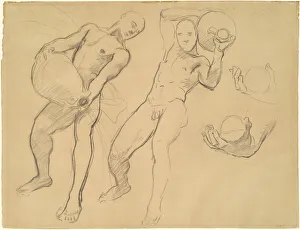 Studies of Notus for The Winds, 1922-1925. Creator: John Singer Sargent