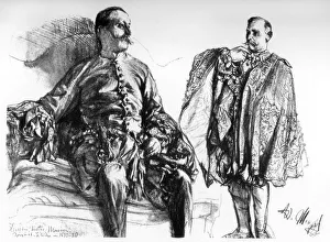 Adolf Von Collection: Studies of old dresses on living models, c1880-1882.Artist: Adolph Menzel