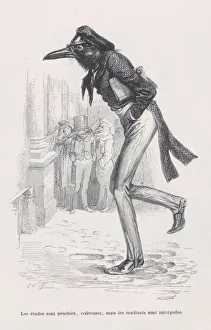 J J Grandville Prints: The studies are painful, expensive; but the students are intrepid from Scenes