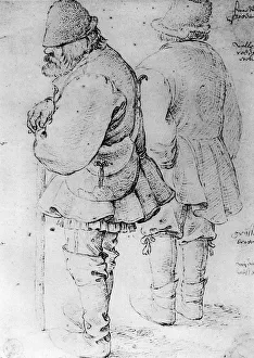 Staff Prints: Studies of Peasants, 1913. Artist: Pieter Bruegel the Elder