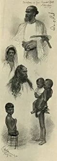 Sri Lankan Gallery: Studies of people, Ceylon, 1898. Creator: Christian Wilhelm Allers