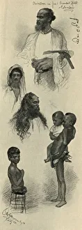 Studies of people, Ceylon, 1898. Creator: Christian Wilhelm Allers