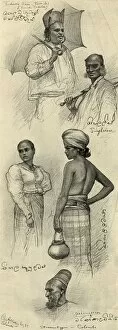 Ceylonese Collection: Studies of people, Colombo, Ceylon, 1898. Creator: Christian Wilhelm Allers