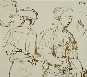Two studies of one woman. Creator: Rembrandt Harmensz van Rijn