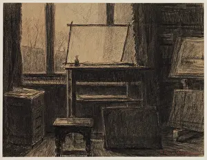 Crayon Prints: My Studio, between 1860 and 1924. Creator: Carel Nicolaas Storm