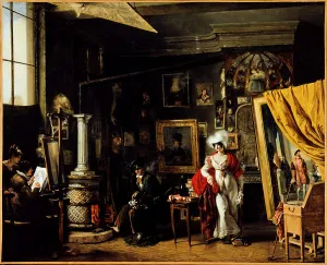 Studio of the painter T. B. Bitter (1781-1832), between 1819 and 1825. Creator: TB Bitter
