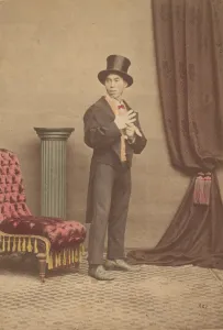 [Studio Portrait of a Japanese Man in Western Clothing], 1880s