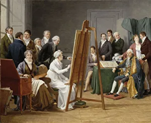 Munich Prints: Studio Scene (Adélaïde Labille-Guiard Portrays Joseph-Marie Vien)