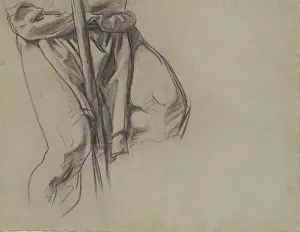 Sargent John Singer Prints: Study of Adam for the Fifteen Mysteries of the Rosary, 1903-1916