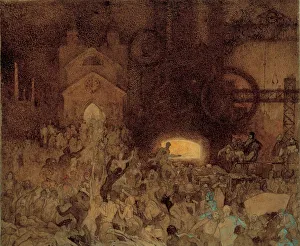 A Mucha Museum Gallery: Study for The Age of Reason