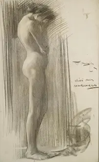 Despair Prints: Study for 'Andromeda', c1893. Creator: Robert Brough