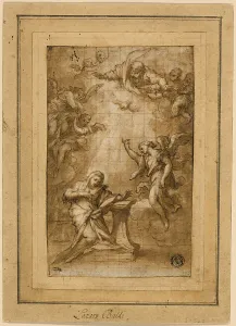 Lead White Prints: Study for the Annunciation, n.d. Creator: Lazzaro Baldi