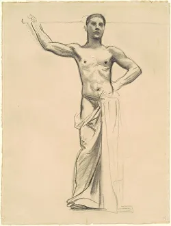 Proclamation Prints: Study of Apollo for Apollo and the Muses, c. 1921
