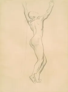 Sargent John Singer Prints: Study for Apollo and Daphne, c. 1918. Creator: John Singer Sargent