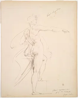 Study of Apollo for Marsyas (recto); Face in Profile (verso), late 1860s. Creator