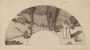 Pearce Charles Sprague Prints: Study for an Archway, 1890/1897. Creator: Charles Sprague Pearce