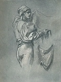 Frederick Lord Leighton Prints: Study for The Arts of Industry as Applied to War, c1870, (1897). Artist: Frederic Leighton