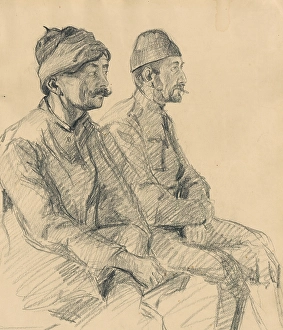 Balkan Prints: Study of Balkan types, 1890-1900. Creator: Jaroslav Vesin