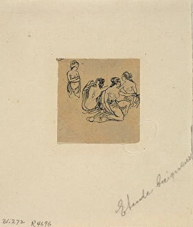 Bathers Collection: Study of Bathers, n. d. Creator: Rodolphe Bresdin