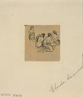 Bresdin Rodolphe Prints: Study of Bathers, n. d. Creator: Rodolphe Bresdin