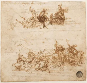 Study for the Battle of Anghiari, ca 1503-1504. Creator: Leonardo da Vinci (1452-1519)