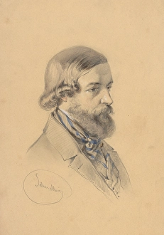 1840 Prints: Study of a bearded man, 1835-1840. Creator: Friedrich Carl von Scheidlin