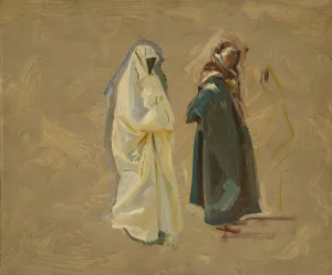 Sargent John Singer Prints: Study of Two Bedouins, 1905 / 6. Creator: John Singer Sargent