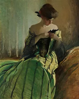 Images Dated 17th December 2019: Study in Black and Green, 1906. Creator: John White Alexander