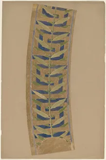 Pearce Charles Sprague Prints: Study for a Border Design, 1890/1897. Creator: Charles Sprague Pearce
