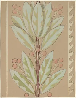 Pearce Charles Sprague Prints: Study for a Border Design, 1890/1897. Creator: Charles Sprague Pearce